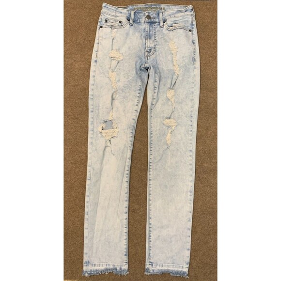 American Eagle Outfitters Other - American Eagle Slim Fit Jeans Mens 30x32 Ripped Stretch Acid Washed Y2K Denim